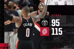 开拓者115-95大胜掘金 鲍威尔29分率队2-2扳平大比分