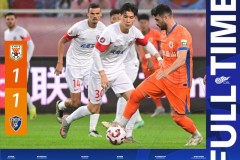 中超山东泰山1-1云南玉昆 侯永永头球破门 李小恒扳平