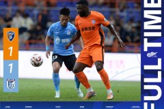 中超云南玉昆1-1大连英博 佩尼亚破门 奥斯卡扳平比分