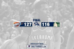 施罗德32分格兰特28分 雷霆力克雄鹿锁定第六