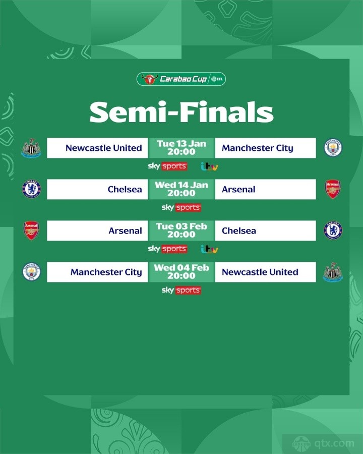 2025-2026联赛杯半决赛赛程表完整版