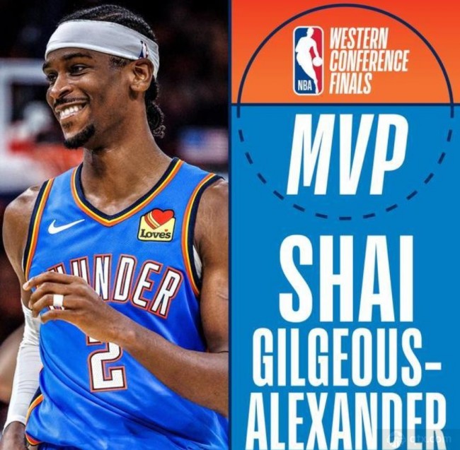 亚历山大当选西决MVP