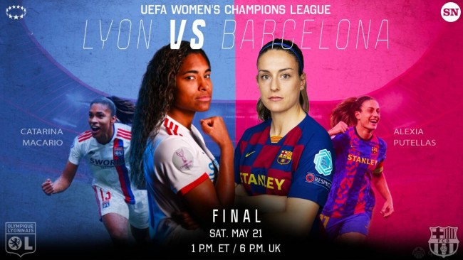 女足欧冠巴萨女足VS里昂女足