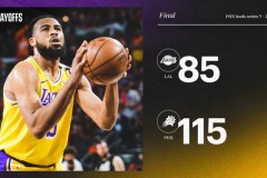 太阳115-85大胜湖人 浓眉缺阵布克30+7太阳赢下天王山之战