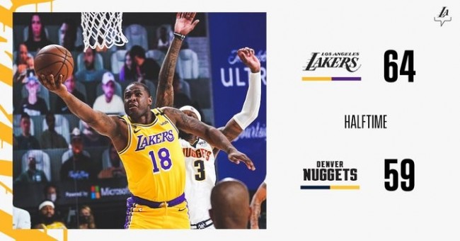 湖人半场领先