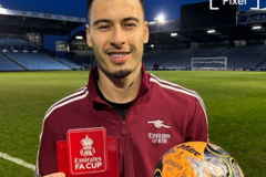 马丁内利足总杯上演帽子戏法 阿森纳边锋拿下全场最佳