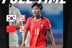 东亚杯韩国女足2-2中国女足 姚伟传射建功邵子钦破门