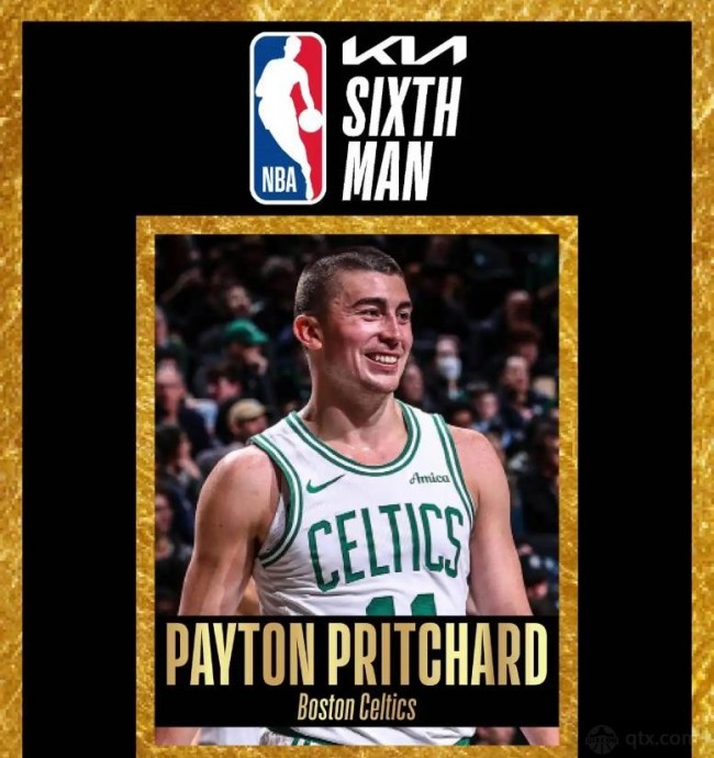 凯尔特人后卫普里查德获最佳第六人