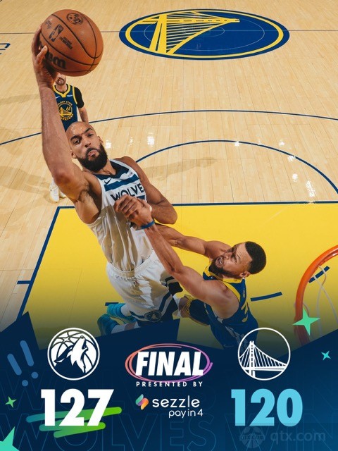 勇士主场120-127不敌森林狼