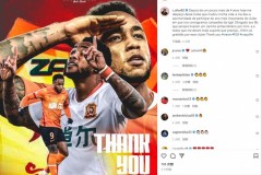 拉斐尔发文告别武汉队 4年间打进31球