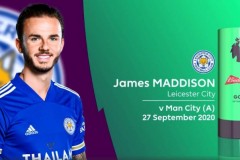 英超官方：9月最佳进球由麦迪逊当选