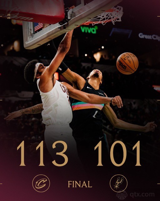 马刺主场101-113不敌骑士