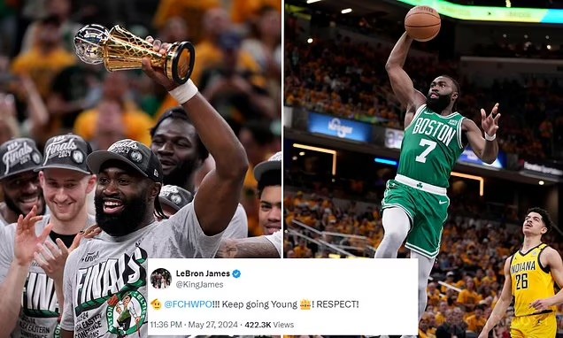 詹姆斯祝贺布朗摘得东决MVP