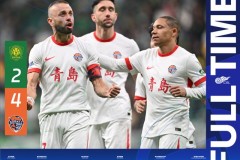 中超北京国安2-4青岛海牛 萨里奇帽子戏法 韦林顿破门