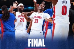 詹姆斯生日夜17分湖人主场106-128惨败活塞 坎宁安27+11 东契奇空砍30+11