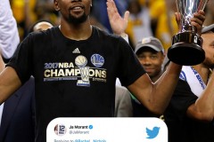 莫兰特晒杜兰特FMVP照怒怼库里