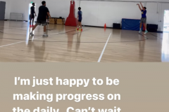 杜兰特转发汤普森训练 脚趾踩到三分线