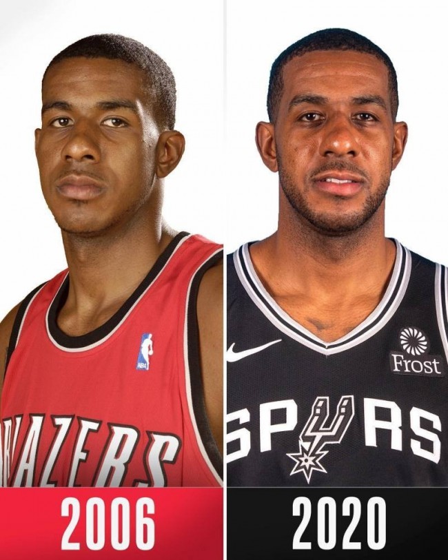 阿尔德里奇定妆照对比