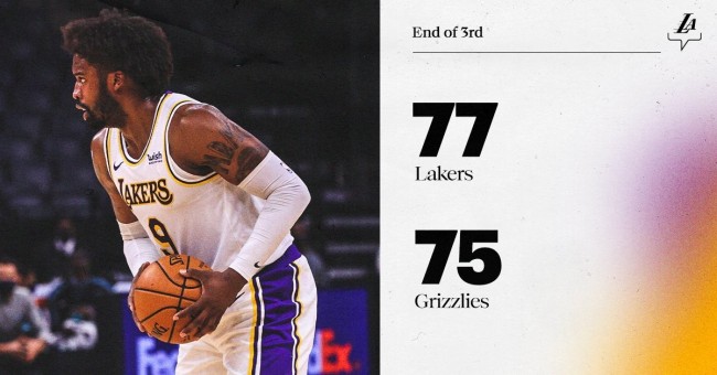 湖人VS灰熊第三节