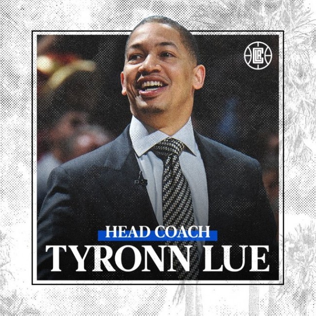 泰伦-卢正式成为快船新任主教练