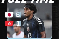 东亚杯日本6-1中国香港 热尔曼-良上演大四喜安永佳破门