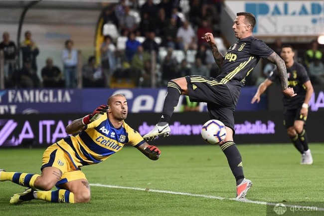 帕尔马VS尤文图斯全场战报 曼朱基奇传射尤文2-1帕尔马